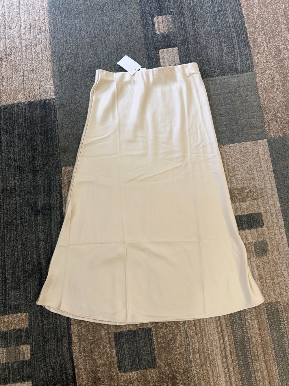 H&M Women's Cream Midi Slip Skirt